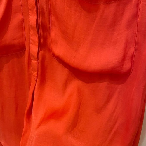 Zara sleeveless top like new, coral satin texture
