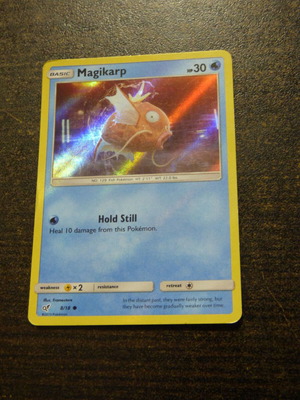 Magikarp HP 30 8/18 holo Pokemon card μεταχειρισμένη