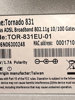 Router Tornado 831 used
