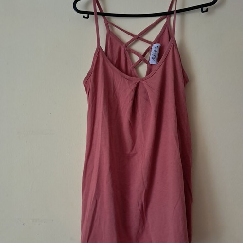 Women's camisole top used with back design, size M