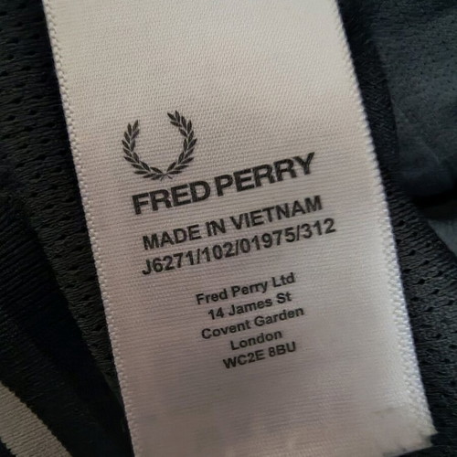 Fred Perry Polyester Jacket used, size Medium, blue
