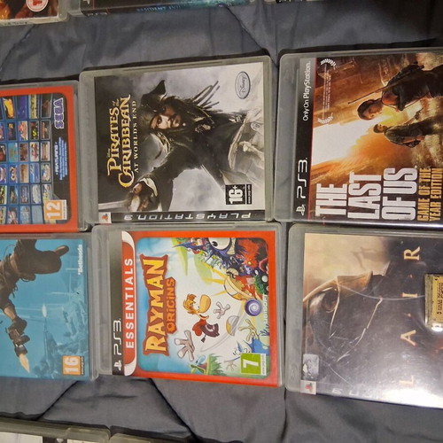 PS3 games used, collection of 18 pieces