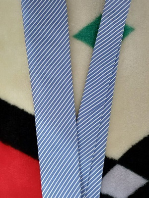 Ties like new, striped blue