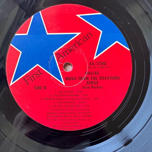 Dallas TV Soundtrack LP near mint, pop