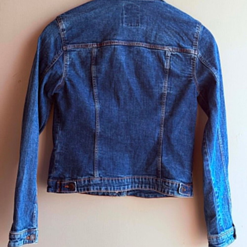 Bershka women's denim jacket size L like new, blue