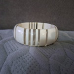 White bone bracelet like new