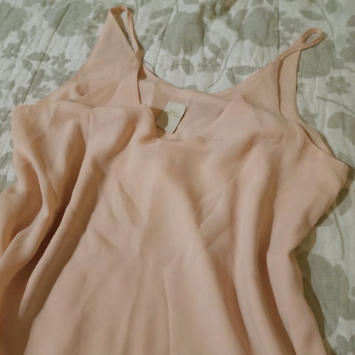 Airy pink zebra blouse size S like new