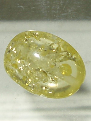 Authentic Baltic processed amber like new, pierced 14.90x11.10mm 3.15ct