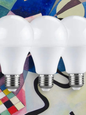 Led bulb with motion sensor, new, warm white 6w