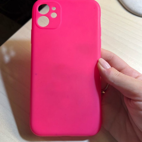 iPhone 11 cases used, fuchsia and blue, set of 2