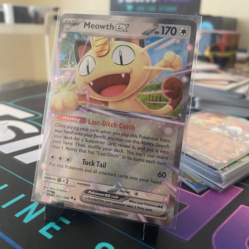 Meowth EX Pokémon card like new