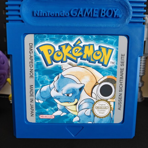Pokemon Blue Nintendo Game Boy 3D printed wall art like new