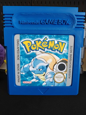 Pokemon Blue Nintendo Game Boy 3D printed wall art like new