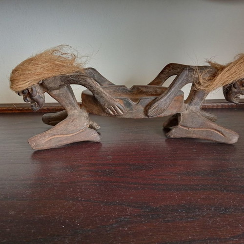 African wood carving ashtray like new
