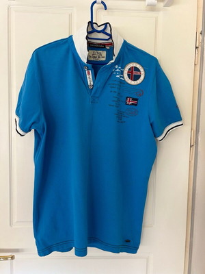 Polo Second Skin men's shirt size L like new, blue
