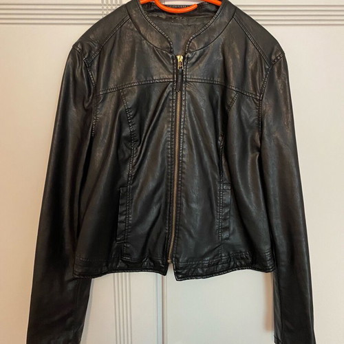 Jacket mid-length size L like new, black