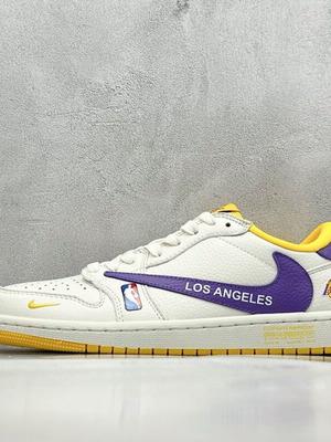 Air Jordan 1 Low LA Lakers Edition new handmade sneakers