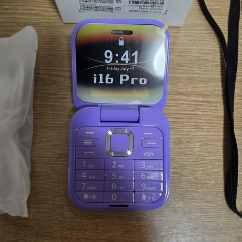 Foldable mobile phone with camera, flashlight, FM radio new