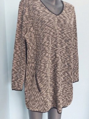 Samoon tunic with zip pockets gray, like new, size 2XL-4XL