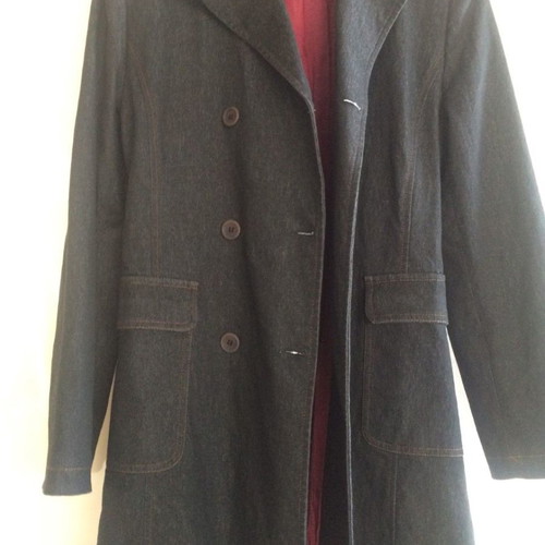 Toi Moi women's denim coat used, size Large, black