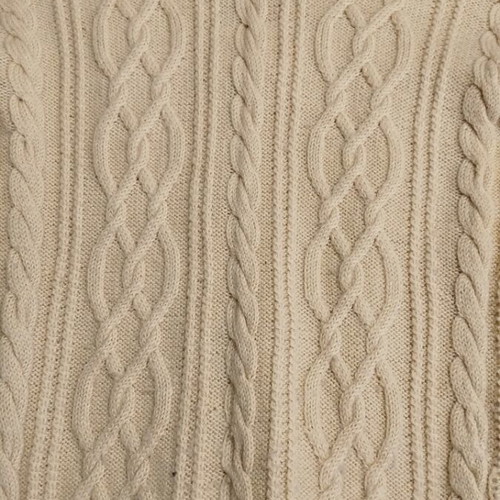 Handmade wool sweater unisex, like new, ecru