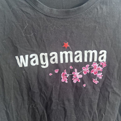 Wagamama T-shirt used, black, size L