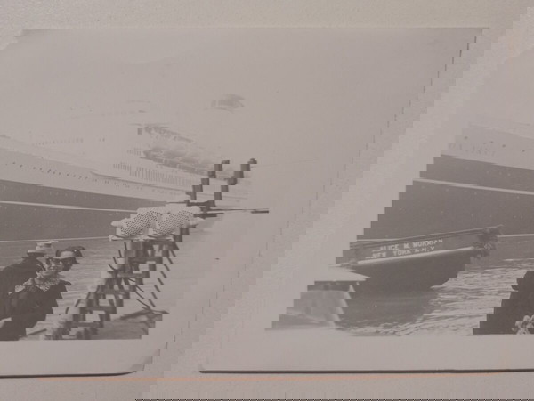 Σχετικά μικρή, ασπρόμαυρη φωτογραφία με πλοίο "DA VINCI", αυτό φαίνεται τουλάχιστον, Νοέμβριος 1961.
