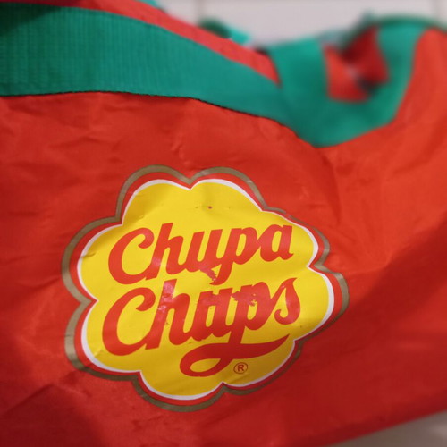 Vintage Chupa Chups bag used, nylon, 1990s collectible