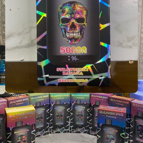 Bang King Twins 50000 Puffs new, dual flavor 56ml disposable vape