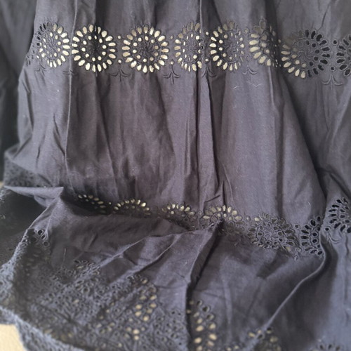 S’nob black cotton dress like new with cutout design, size S