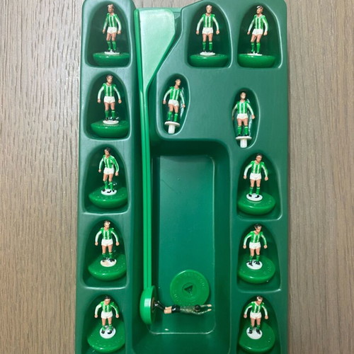 Subuteo collectible green team set like new, R.Betis, R.Vienne, Yeovil, Groningen, Panathinaikos