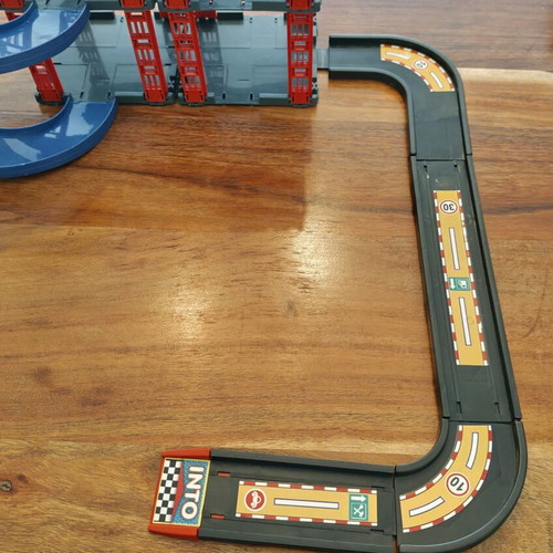 Two-Story Car Garage used, plastic assembly toy