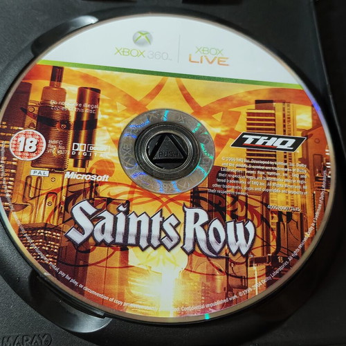 Saints Row Xbox 360 game disc PAL