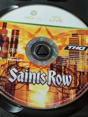 Saints Row Xbox 360 game disc PAL