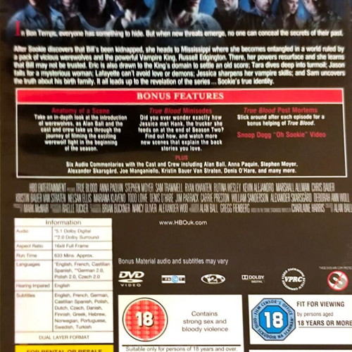 True Blood The Complete Third Season DVD μεταχειρισμένο, σετ 5 δίσκων