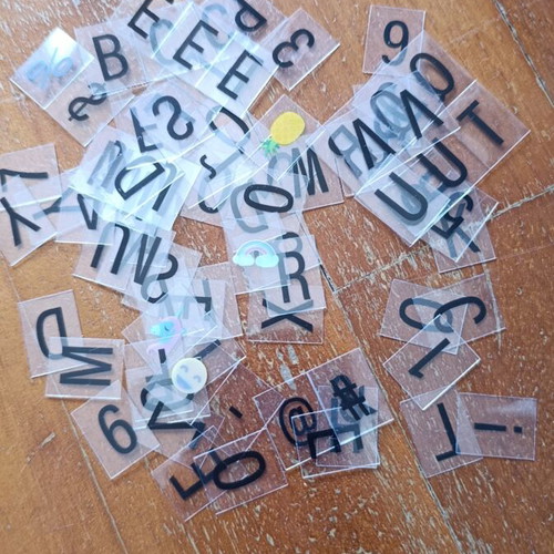 Decorative lightbox like new with removable letters and symbols