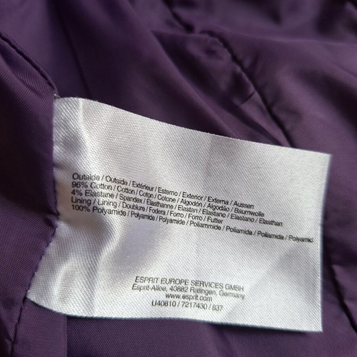 Edc by Esprit purple cotton vest, size Large