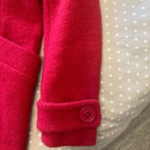 Women's wool coat like new, red, size S