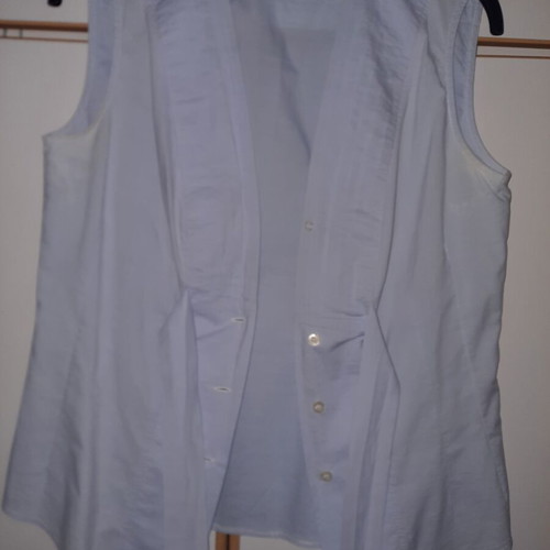 FIDELE Blue Shirt Like New with Front Bow Ties, Size M