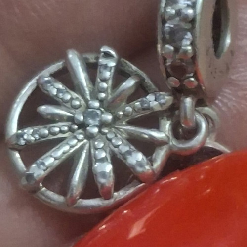 Pandora charm 'The Best Is Yet to Come' firework with zirconia stones