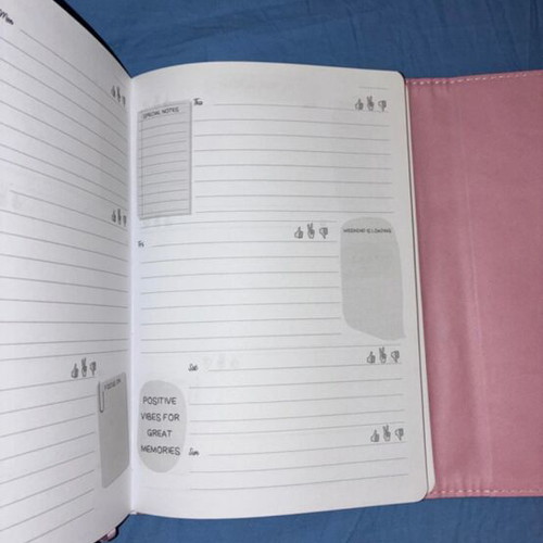 Journal and organizer with built-in small case for daily use