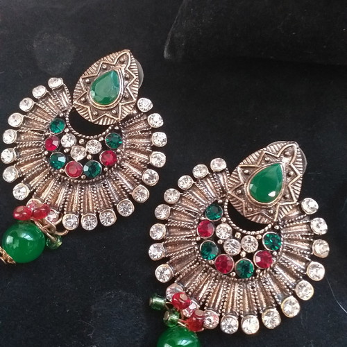 Jewelry set bronze with semi-precious stones new