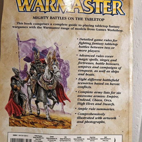 Warmaster Guide English Rulebook used