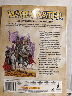 Warmaster Guide English Rulebook used