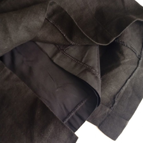 Linen women's skirt black, like new, sizes S/M
