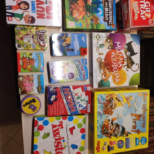 Children's board games used, pack