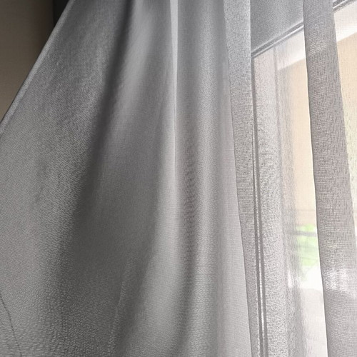 Turquoise curtain set like new, two pieces