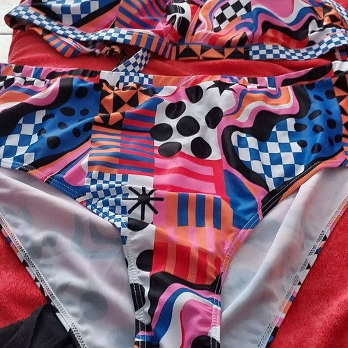 Shein plus size bikini swimsuit new multicolor 7XL (fits 4XL)