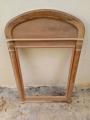 Mirror frame new, solid Greek walnut, 105×65 cm