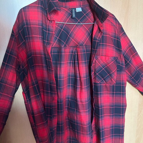 H&M plaid women's shirt used, size S